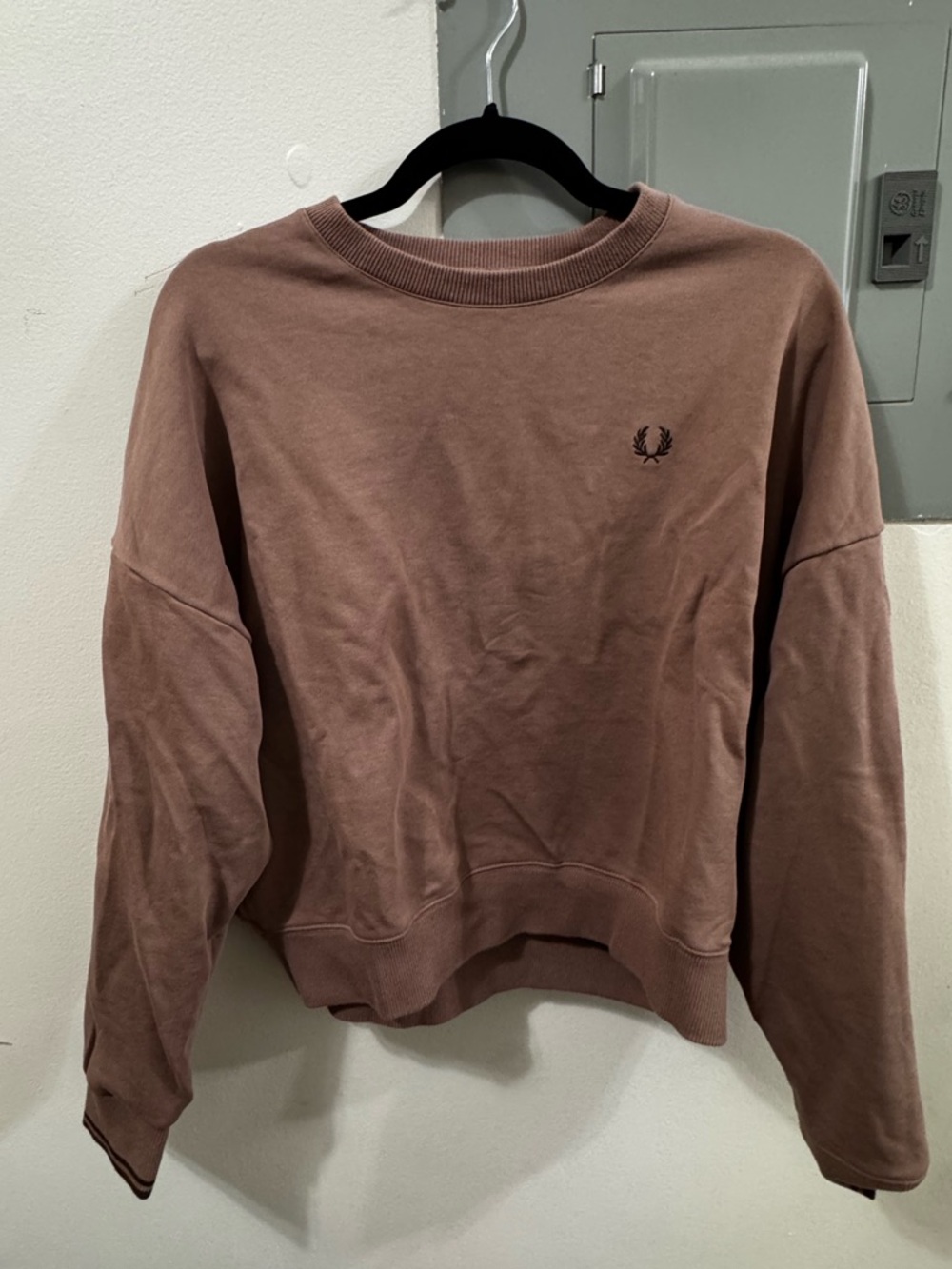 Fred Perry Mauve Crewneck Sweatshirt